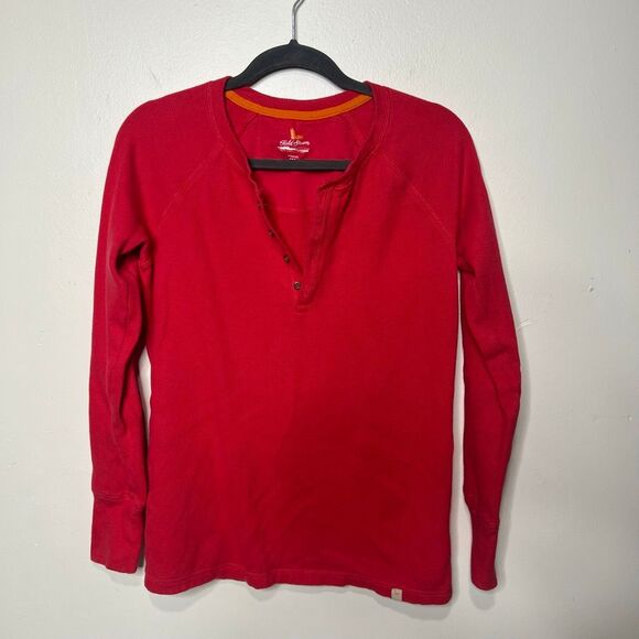 Field & Stream Hot Pink Waffle Knit Longsleeve Shirt Sz Small - Picture 1 of 9